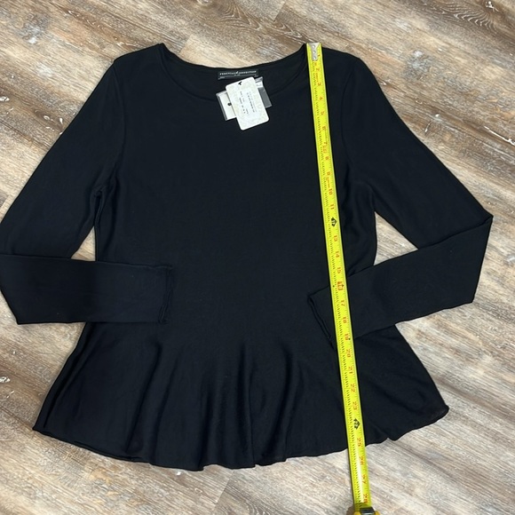 NWT Peruvian Connection Womens Black Morgan Top Lightweight Sweater Size L Basic - Picture 10 of 15